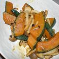 magsaya's cooksnap of when they made かぼちゃとしめじのめんつゆ＆バターソテー.