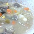9時から男's cooksnap of when they made いのしし汁.