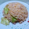 みくちさ's cooksnap of when they made たらことキャベツのチャーハン＊簡単.