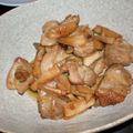 magsaya's cooksnap of when they made 鶏肉とエリンギのニンニク醤油炒め.