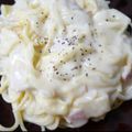 ダブルおさかな's cooksnap of when they made 一人分！白菜とろーり☆鶏クリーム煮のパスタ.
