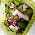 たんたん　's cooksnap of when they made 生姜が決め手☆タコとキュウリの酢の物.