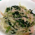 Chihoyuu's cooksnap of when they made ほうれん草ともやしの中華風ゴマ和え.