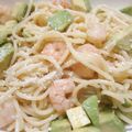 みれくる's cooksnap of when they made えびとアボカドの冷製わさびパスタ.