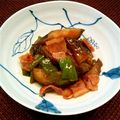 hapiyumi's cooksnap of when they made 茄子とピーマンの甘辛煮.