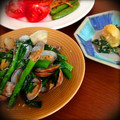 yukari775's cooksnap of when they made 菜の花とあさりの炒め物.