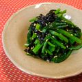nekoland's cooksnap of when they made 小鉢～ほうれん草と韓国海苔のおひたし.