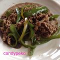 Candypeko's cooksnap of when they made 牛肉ピーマンこってりソース炒め♡.