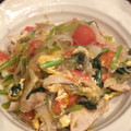 liarra's cooksnap of when they made 小松菜とトマトでさっぱりこくうま春雨炒め.