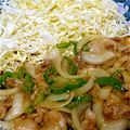 yakkomaki's cooksnap of when they made ✿豚バラスライス生姜焼き✿.