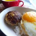 NAGANO久留米's cooksnap of when they made 生姜焼き風❣ハンバーグ.