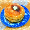 秋梔子's cooksnap of when they made コツはひとつだけ！ぶ厚いホットケーキ♡.