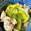 clayon's cooksnap of when they made 鶏と白菜の日本酒だけ鍋.