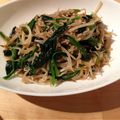 Tomomims's cooksnap of when they made ☆ほうれん草としらすのめんつゆ炒め☆.