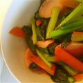 Giabbico's cooksnap of when they made 小松菜とウインナーのペペロンチーノ風炒め.