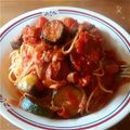 あしゅぽよ's cooksnap of when they made これがいちばん☆ナスのトマトスパゲティ.