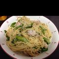 容疑者Ｘ's cooksnap of when they made フライパンひとつ！チキンときのこのパスタ.