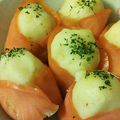 さねはは's cooksnap of when they made 簡単！早い！ポテトのスモークサーモン巻き.