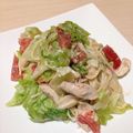 ますふ's cooksnap of when they made サラダ野菜とささみのクイックパスタ.