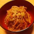 rikorun's cooksnap of when they made シャキシャキ食感♪　ヤーコンのきんぴら.