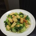 mina✬'s cooksnap of when they made チンゲン菜と油揚げの炒め物.