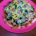 璃ン音's cooksnap of when they made 具沢山PIZZA☆ピザ生地は発酵いらず☆.