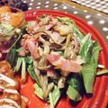 ★おぺこやん★'s cooksnap of when they made ほうれん草サラダ♥舞茸とベーコンのせ.