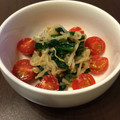 miki☆T's cooksnap of when they made トマト、もやし、ほうれん草の胡麻和え.