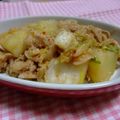 ななぐくん's cooksnap of when they made キムチの残り汁で　豚じゃがキムチ.