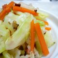 ぁまねん's cooksnap of when they made 人参とキャベツの梅くるみあえ.