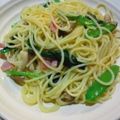 ゆみらんたん's cooksnap of when they made ベーコンと菜の花のパスタ　柚子胡椒風味.