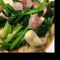mi♡♡♡'s cooksnap of when they made キノコほうれん草のバター醤油炒め.