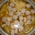 ちっはりん's cooksnap of when they made 白菜と肉団子の中華鍋.