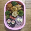 ののり's cooksnap of when they made キャラ弁☆のり弁deバーバパパ.