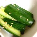 あいぽん77's cooksnap of when they made キュウリのゴマ油風味.