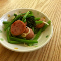 そらてんママ's cooksnap of when they made ほうれん草とウインナーのバター炒め.