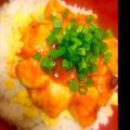 yuk1r1n's cooksnap of when they made 簡単・ヘルシー♪鶏チリどんぶり.