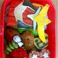 翔瑛ママ's cooksnap of when they made 仮面ライダー ガイム キャラ弁.