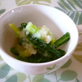 sumirenore's cooksnap of when they made 小松菜の大根おろし和え♬.