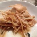 Walnut1107's cooksnap of when they made 鶏肉×えのき 香味ソース炒め　.