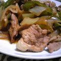 J・0505's cooksnap of when they made 豚肉＆ピーマン＆たまねぎの照り焼き.