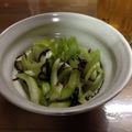 あきノフ's cooksnap of when they made 超簡単♪セロリの塩昆布あえ☆.