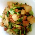 さやぞ～'s cooksnap of when they made かぶとベーコンの、ころころ炒め.