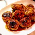 まるまるみるく's cooksnap of when they made 簡単！ふわふわな鶏つくねの照焼き.