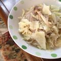 あんずてぃー☆'s cooksnap of when they made ノンオイル☆豆乳味噌スープパスタ.