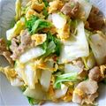 マーブルとラン's cooksnap of when they made ふわふわ卵の豚バラ白菜炒め.