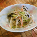 kana叶's cooksnap of when they made キュウリともやしとワカメの和え物♪.