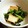ああこりぃ's cooksnap of when they made 15分で出来る☆厚揚げ・葱・春菊の炒め.