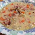 CookingAmo's cooksnap of when they made ブロッコリーの芯☆豆乳ミネストローネ.
