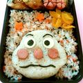 あーぼう☆'s cooksnap of when they made キャラ弁✿カレーパンマン弁当.